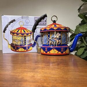 MKI Kamenstein 'World of Motion' Steam Driven Tea Kettle Carousel Original Box